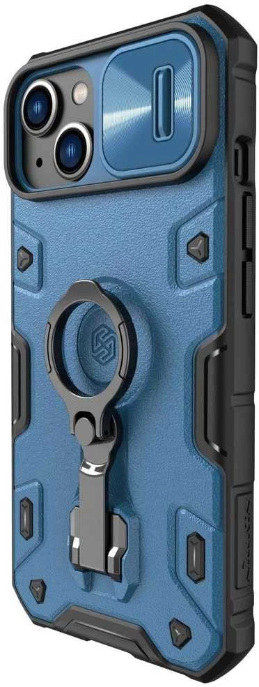 Nillkin CamShield Armor Pro Apple iPhone 14 Plus armored with camera ring stand dėklas telefonui mėlynos spalvos