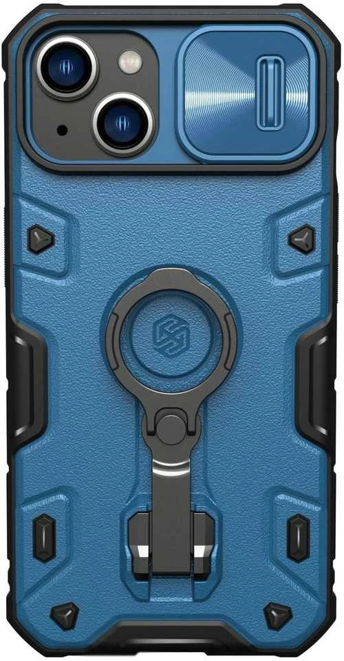 Nillkin CamShield Armor Pro Apple iPhone 14 Plus armored with camera ring stand dėklas telefonui mėlynos spalvos