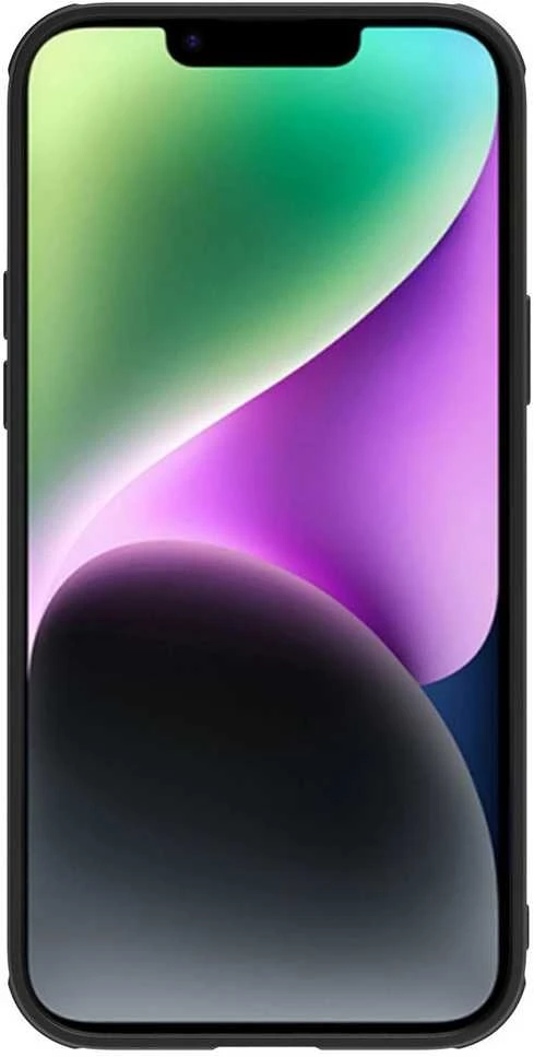 Apple iPhone 14 Plus Nillkin Camshield Leather S dėklas juodos spalvos