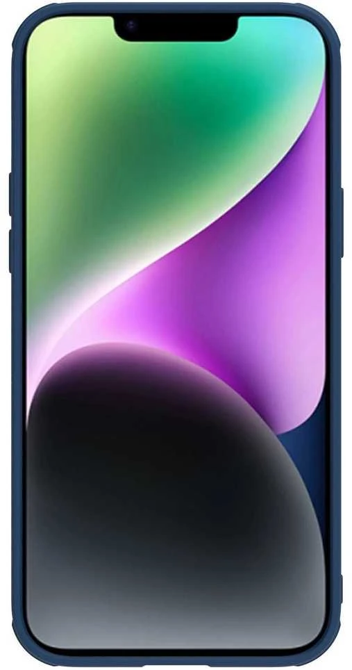 Nillkin CamShield Leather S Apple iPhone 14 Plus with camera dėklas telefonui mėlynos spalvos