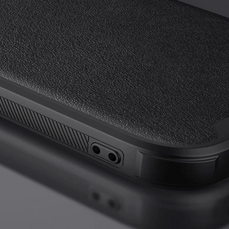 Apple iPhone 14 Plus Nillkin Camshield Leather S dėklas juodos spalvos