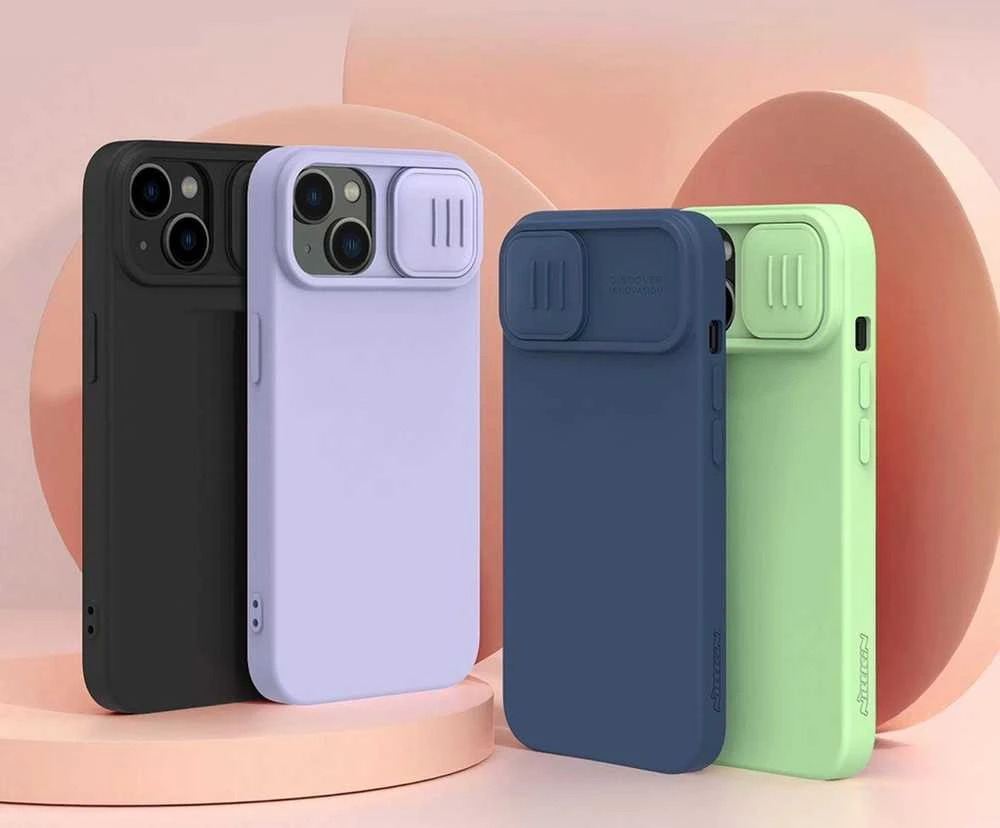 Dėklas Nillkin CamShield Silky Magnetic Silicone Apple iPhone 14 Plus juodas
