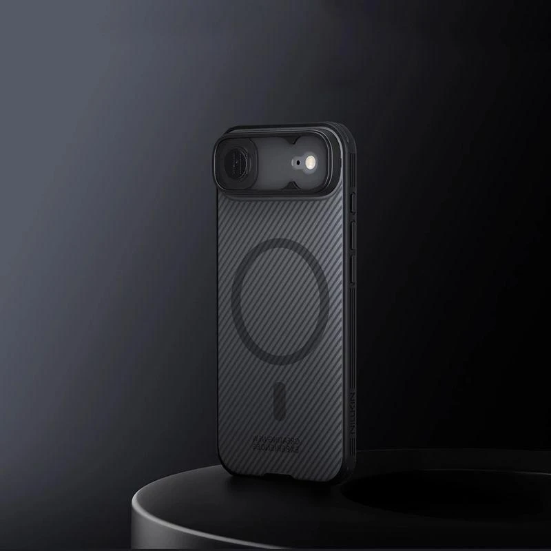 Nillkin CamShield PRO Magnetic Hard dėklas skirtas Apple iPhone Air skaidrus juodos spalvos