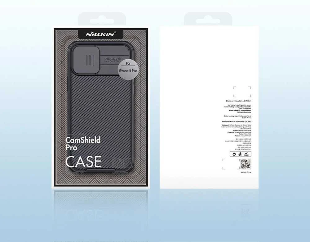 Nillkin CamShield Pro Magnetic Apple iPhone 14 Plus Camera Protector dėklas telefonui juodos spalvos (with MagSafe)