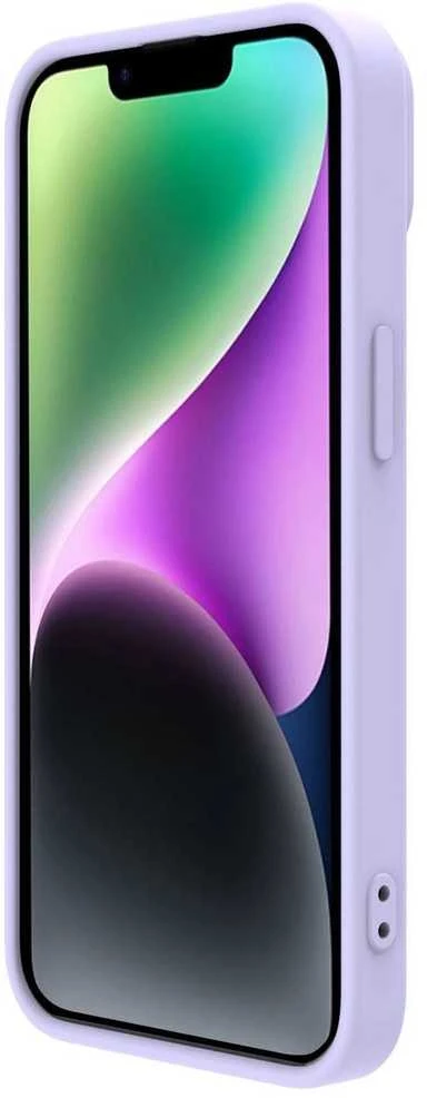 Nillkin CamShield Silky Silicone Apple iPhone 14 Plus with Camera Protector dėklas telefonui violetinės spalvos