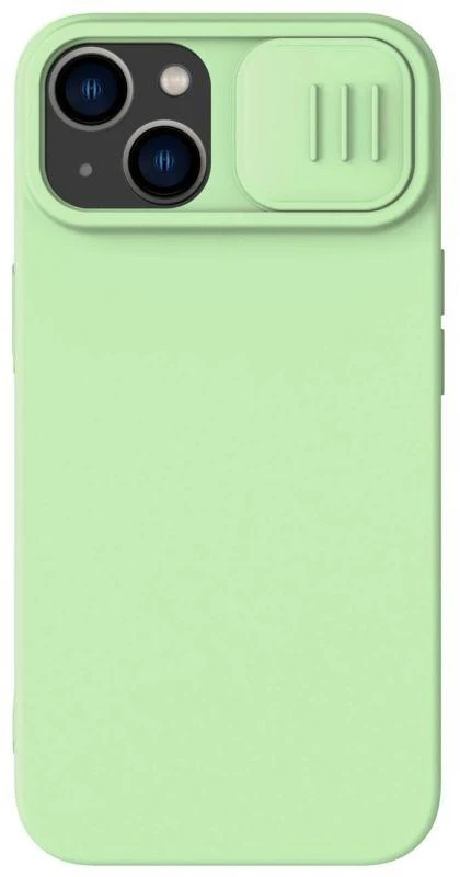 Nillkin CamShield Silky silikoninis Apple iPhone 14 Plus with camera dėklas telefonui žalios spalvos