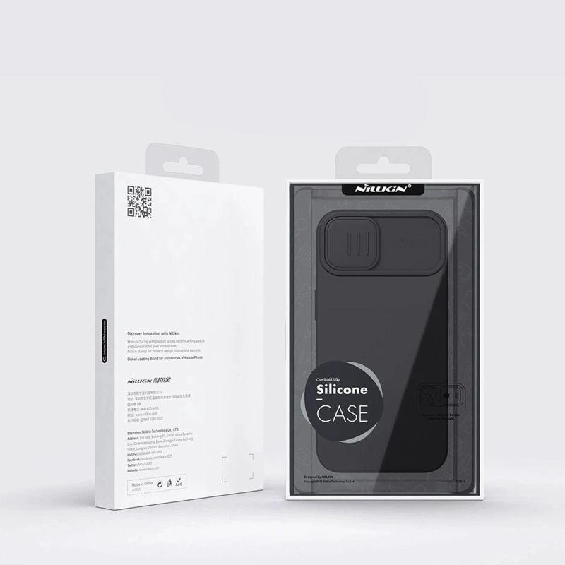 Nillkin CamShield Silky silikoninis Apple iPhone 14 Plus with camera dėklas telefonui žalios spalvos
