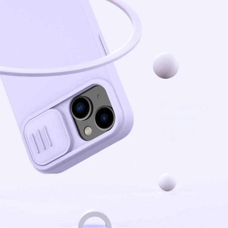 Nillkin CamShield Silky silikoninis Apple iPhone 14 Plus with camera dėklas telefonui žalios spalvos