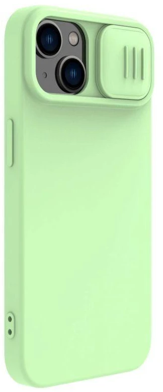 Nillkin CamShield Silky silikoninis Apple iPhone 14 Plus with camera dėklas telefonui žalios spalvos