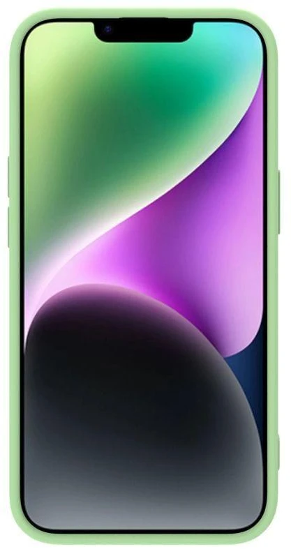 Nillkin CamShield Silky silikoninis Apple iPhone 14 Plus with camera dėklas telefonui žalios spalvos