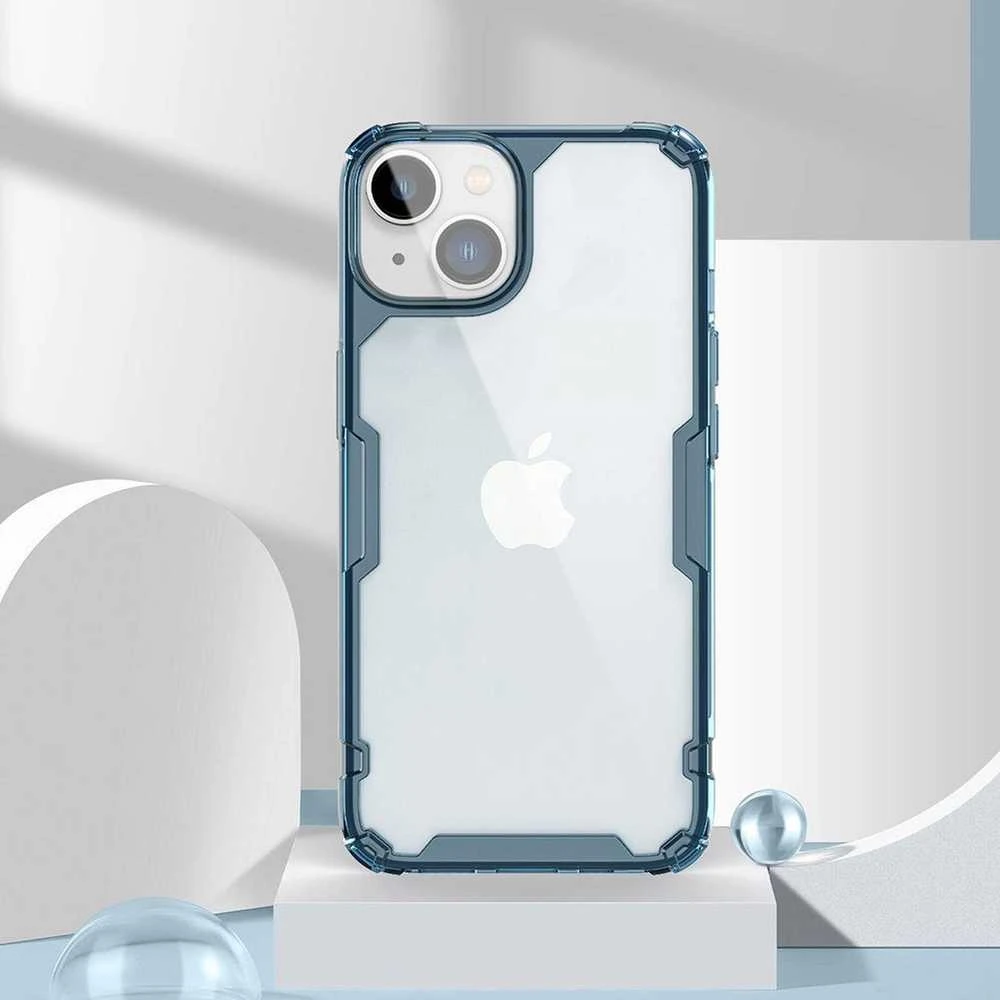 Nillkin Nature TPU Pro dėklas, skirtas Apple iPhone 14 Plus (mėlynas)
