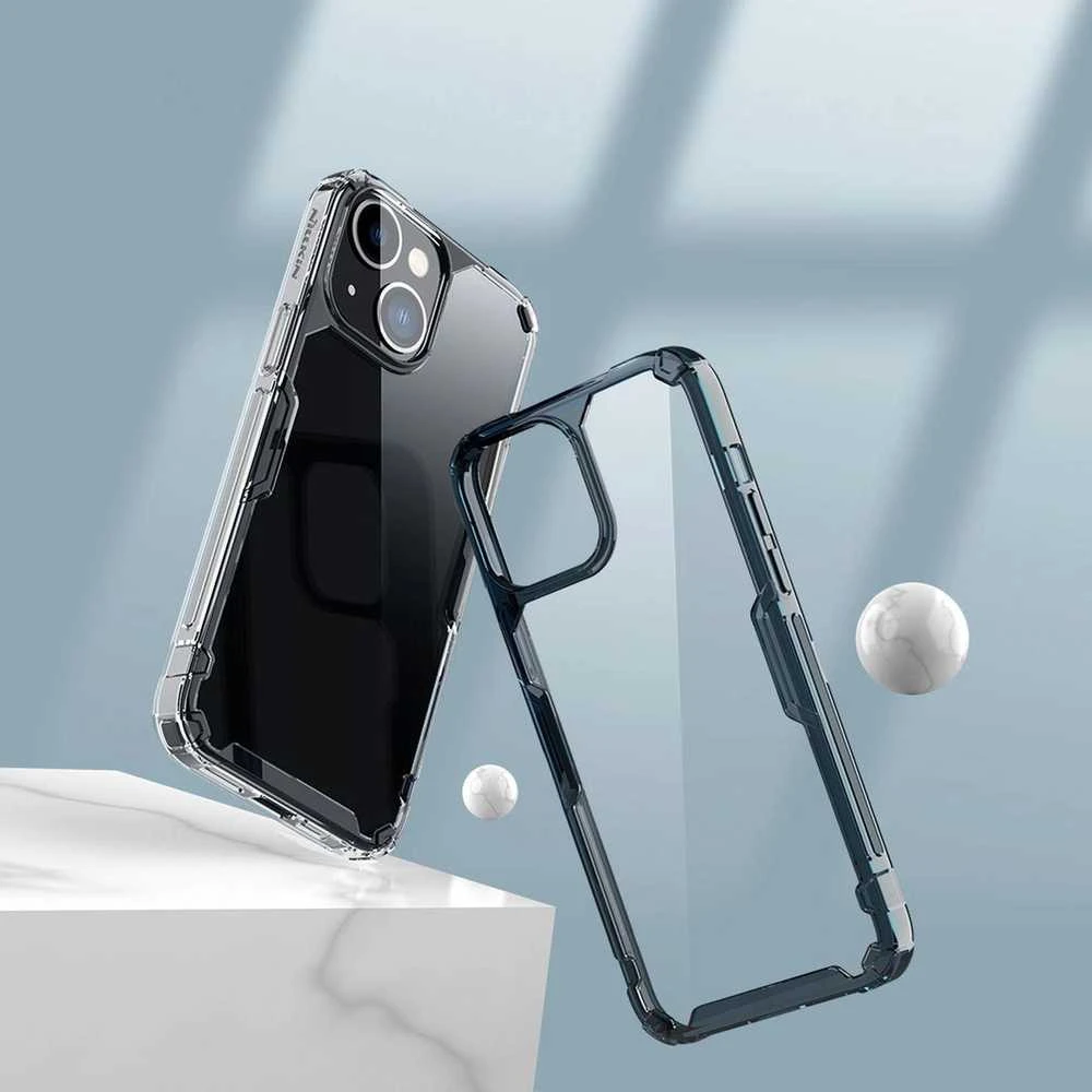 Nillkin Nature TPU Pro dėklas, skirtas Apple iPhone 14 Plus (mėlynas)