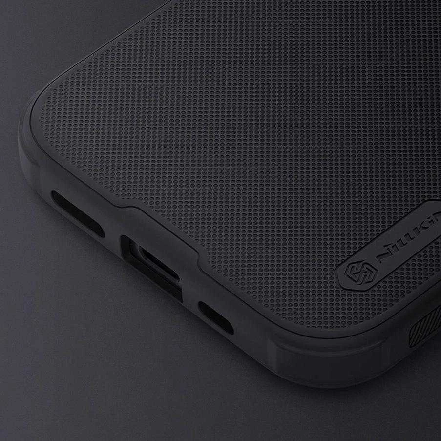 Dėklas Nillkin Super Frosted Shield Pro Apple iPhone 15 Plus juodas