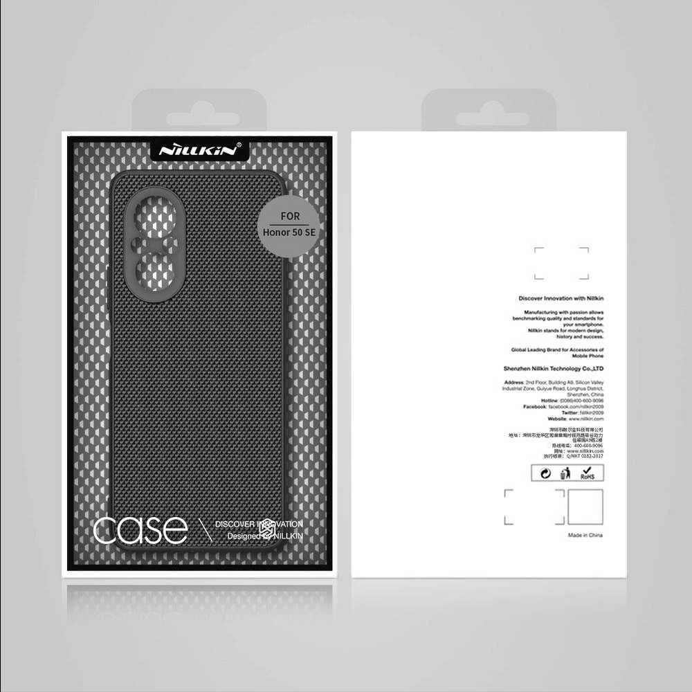 Nillkin Textured durable reinforced with gel frame and nylon Honor 50 SE dėklas telefonui juodos spalvos