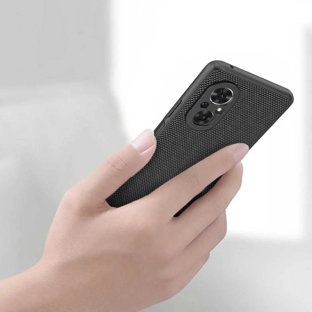 Nillkin Textured durable reinforced with gel frame and nylon Honor 50 SE dėklas telefonui juodos spalvos