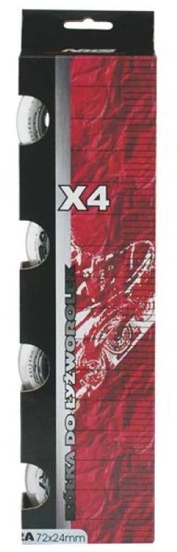 Nils Extreme PU ratukai 72x24 82A (4 vnt.)
