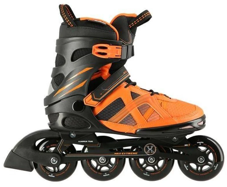 Riedučiai NA14112 Juodas-Oranžinis SIZE 40 IN-LINE SKATES NILS EXTREME