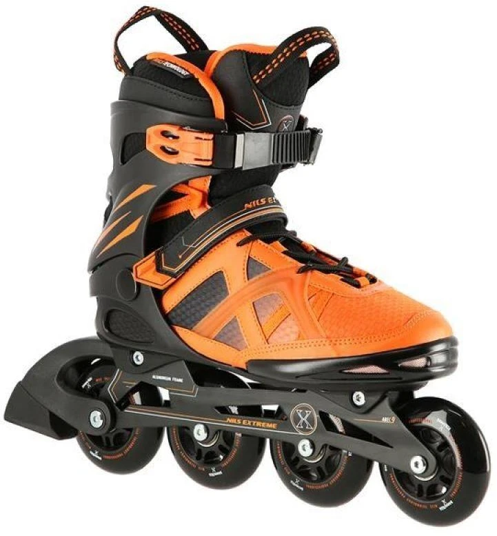 Riedučiai NA14112 Juodas-Oranžinis SIZE 40 IN-LINE SKATES NILS EXTREME