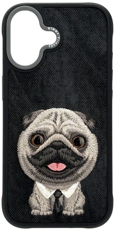 Nimmy Big Eyed Pet 2.0 Šuns dėklas iPhone 17 - Juodas