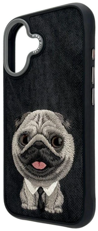 Nimmy Big Eyed Pet 2.0 Šuns dėklas iPhone 17 - Juodas