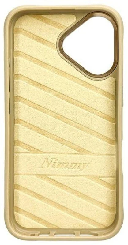 Dėklas Nimmy Apple iPhone 16 6.1" chaki spalvos, „Cool&Cute 2.0“ katės spalvos
