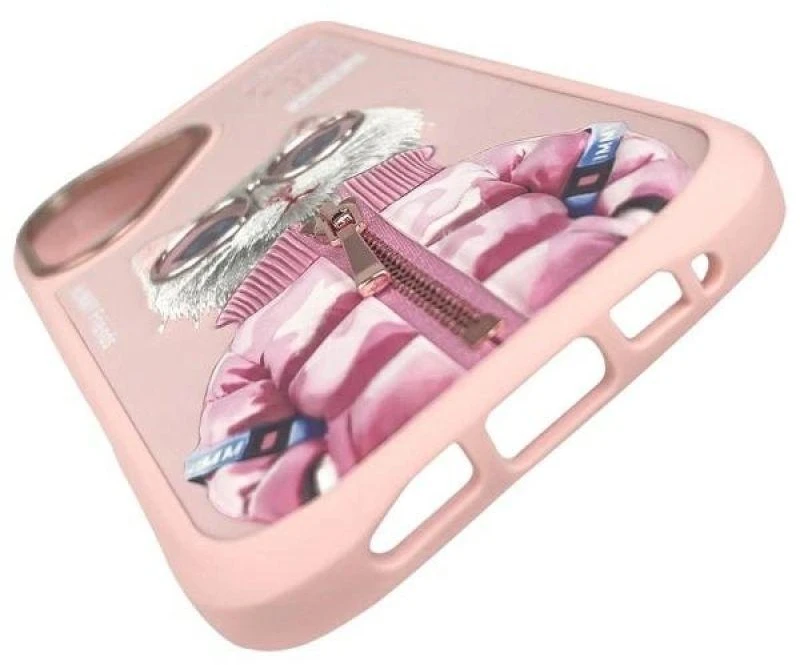 Nimmy dėklas Apple iPhone 16 6.1″ rožinės spalvos Cool&Cute 2.0 Cat
