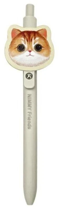 Nimmy rinkinys 2in1 užrašų knygelė + rašiklis haki spalvos Big Eyed Pet 2.0 Cat