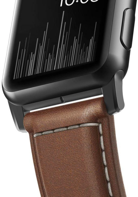 Nomad Išmaniojo laikrodžio Apple odinis dirželis, Rudos spalvos, 42/44mm