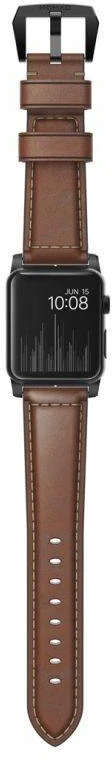Nomad Išmaniojo laikrodžio Apple odinis dirželis, Rudos spalvos, 42/44mm