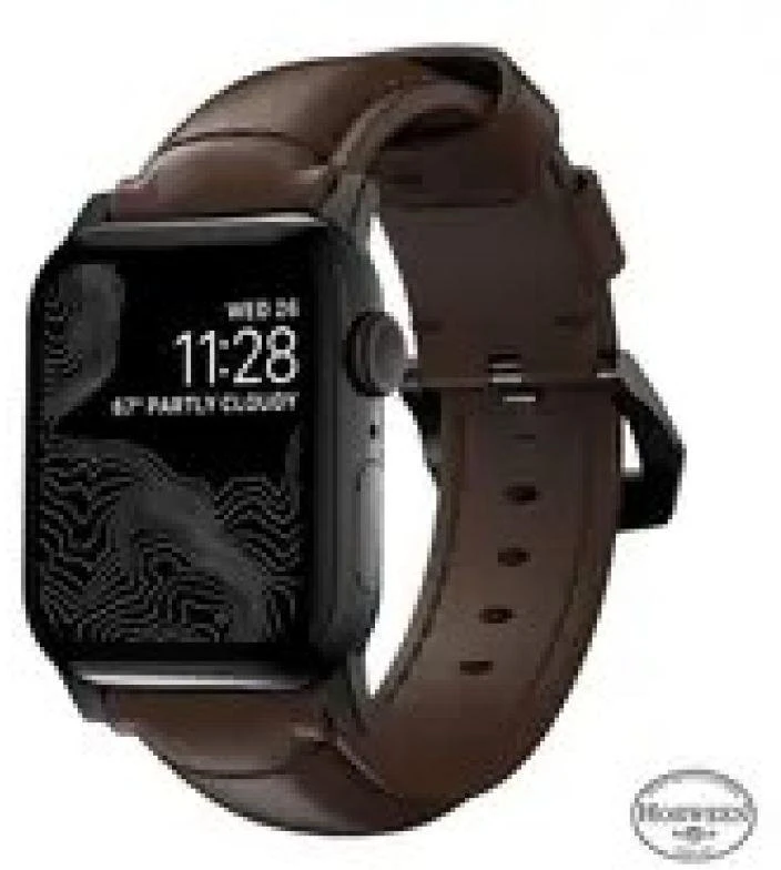 Nomad Išmaniojo laikrodžio Apple odinis dirželis, Rudos spalvos, 42/44mm