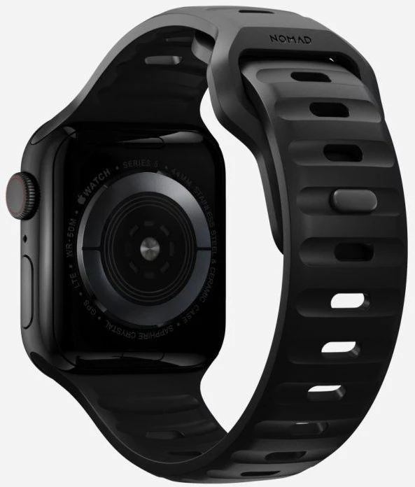 Apyrankė Nomad Sport Strap M/L, juodas - Apple Watch 49mm/46mm/45mm/44mm/42mm