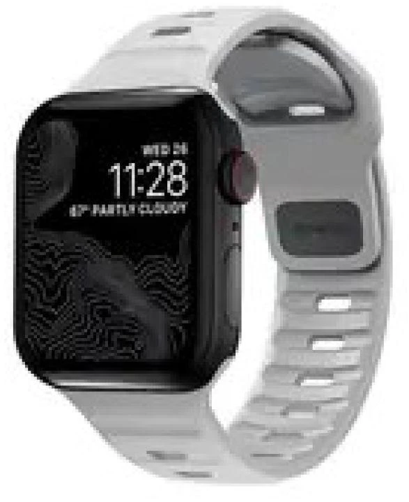 Apyrankė Nomad Sport Strap M/L, pilkas - Apple Watch 49mm/46mm/45mm/44mm/42mm
