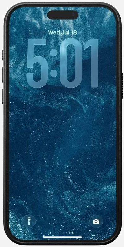 Nomad Traditional Odinis telefono dėklas, skirtas iPhone 17 Pro Max, juodas