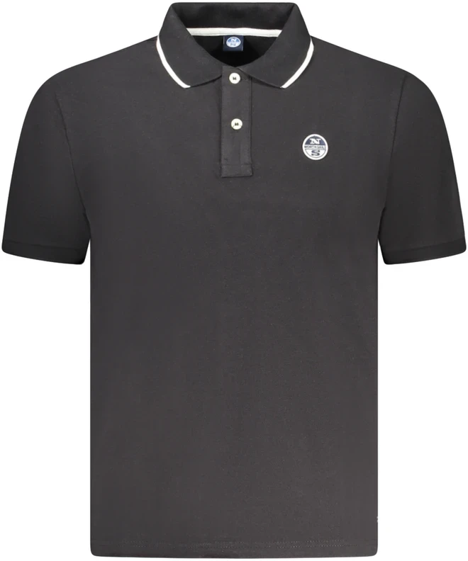 NORTH SAILS MĘSKA KOSZULKA POLO Z KRÓTKIM RĘKAWEM W KOLORZE CZARNYM
