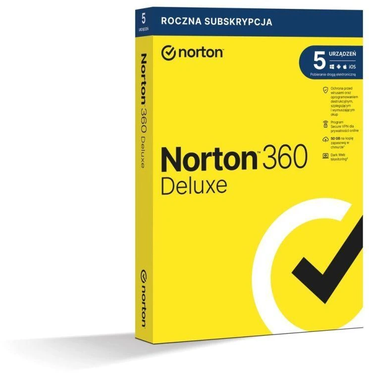 Norton 360 Deluxe 5D/12M Dėžutė (KORTELĖ NEREIKALINGA)