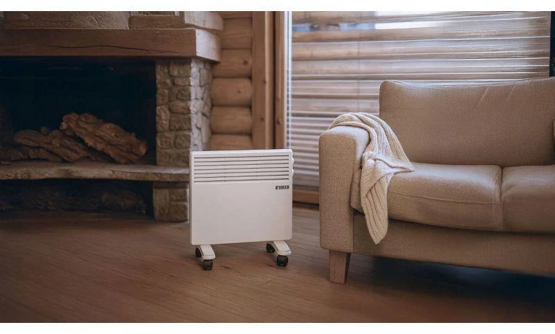 N'OVEEN 1000 W elektrinis nešiojamas sieninis konvekcinis šildytuvas su termostatu CH3350