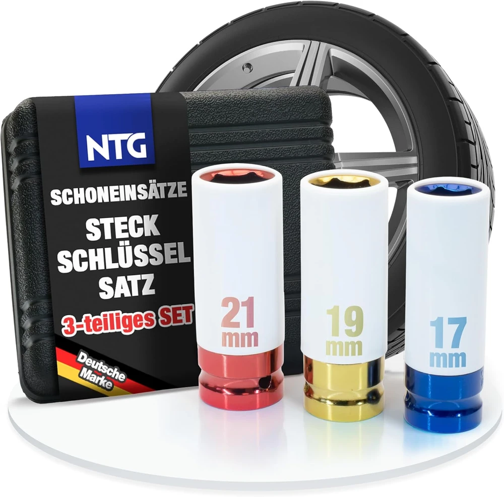 NTG apsauginių smūginių galvučių rinkinys aliuminio ratlankiams 1/2" 17–21 mm WZK.8213