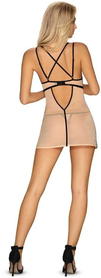 Obsessive - Nudelia chemise & stringai S/M