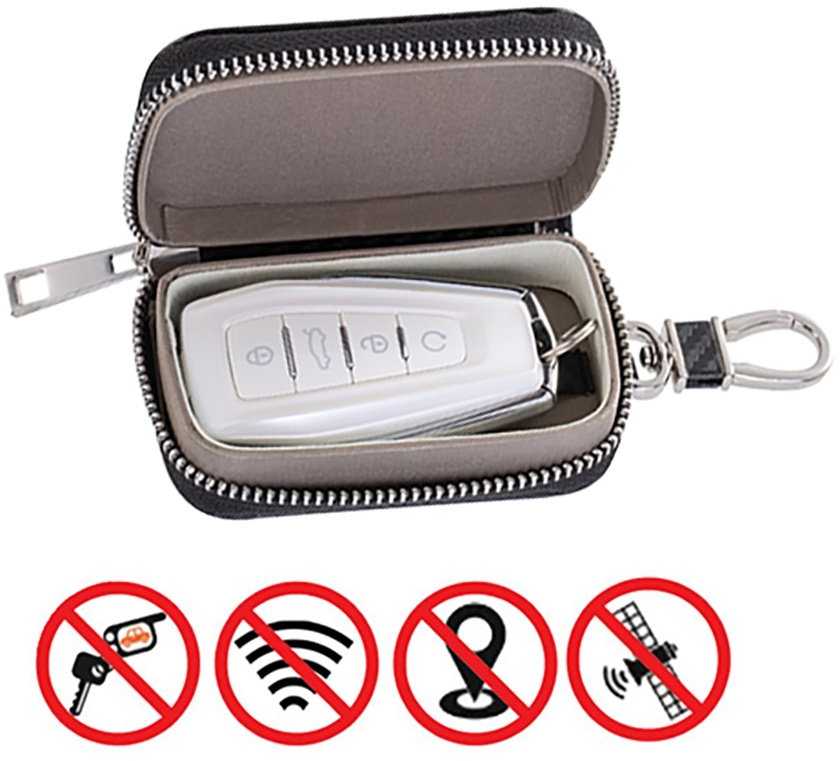 Hurtel Apsaugos nuo vagystės automobilio raktų dėklas, blokuojantis radijo bangas Faraday Box Faraday Cage juodas