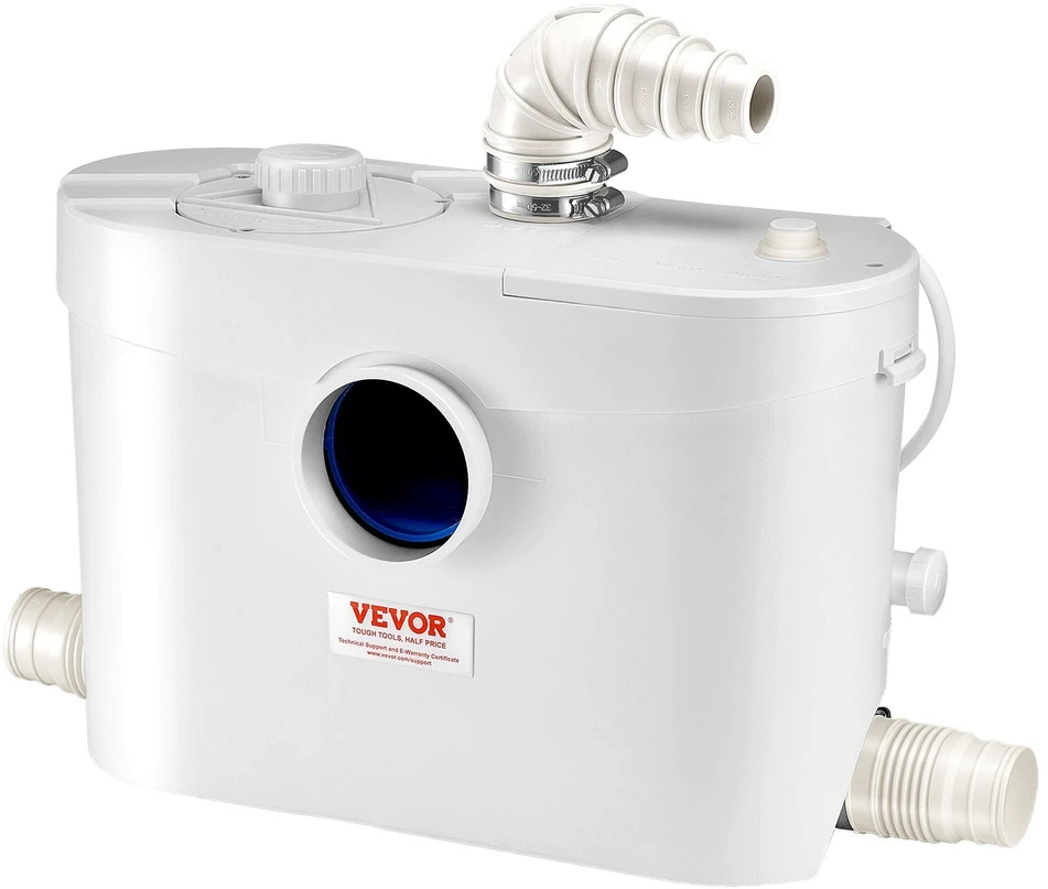 VEVOR Macerator siurblys 900W tualetui rūsyje