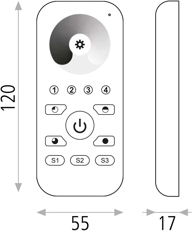 Nuotolinio valdymo pultas, RF/WIFI LED, XCONTROL001