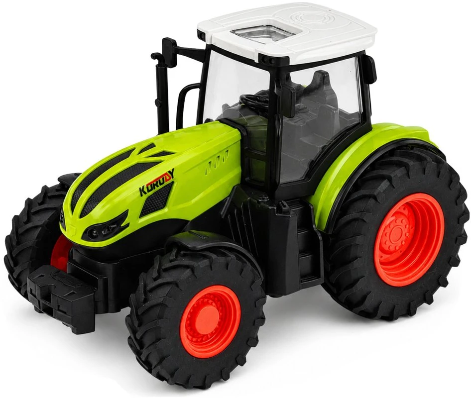 Lean Toys RC traktorius su priekaba 1:24