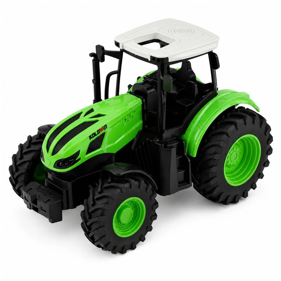 Lean Toys Traktorius su grėbliu 1:24