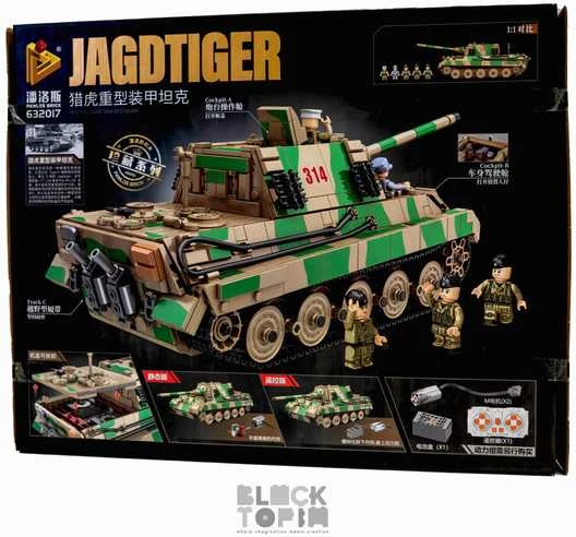 Nuotoliu valdomas konstruktorius tankas "Jagdtiger"