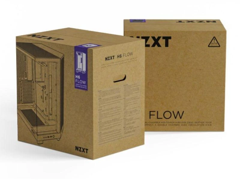 NZXT H6 Flow midi bokšto korpusas, juodas