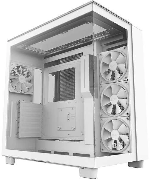 NZXT PC dėklas H9 Elite Midi bokštinis langas baltas