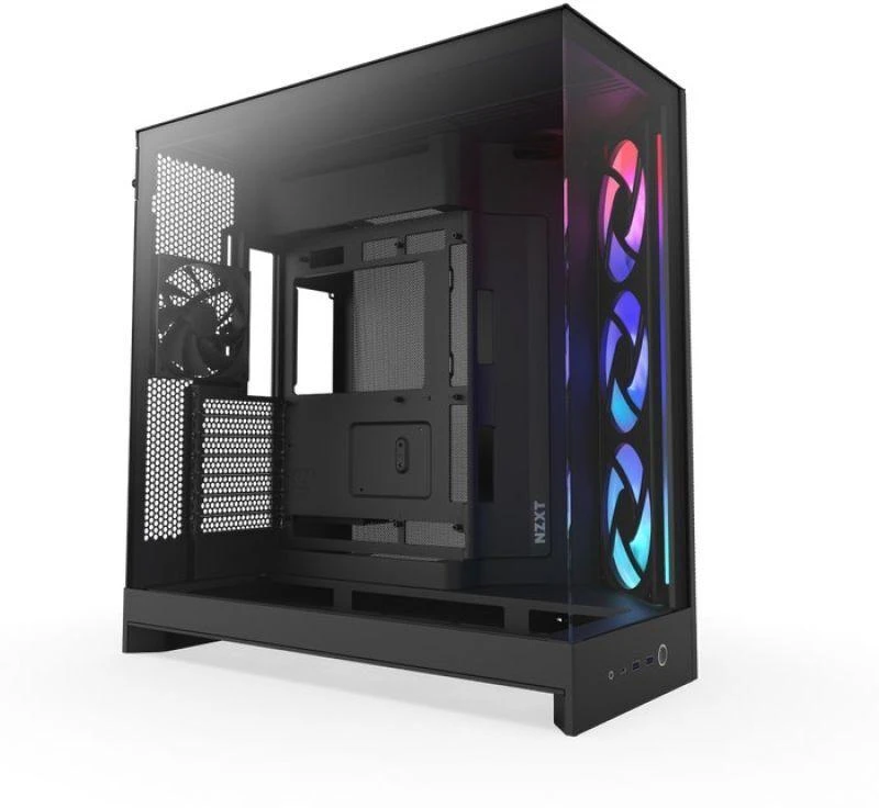 NZXT H9 Flow RGB Midi Tower Juodas