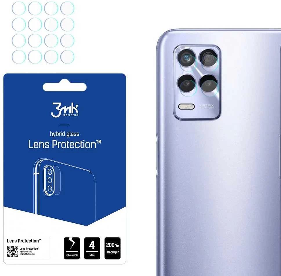 3mk objektyvo apsaugos kameros stiklas, skirtas „Realme 8s 5G“
