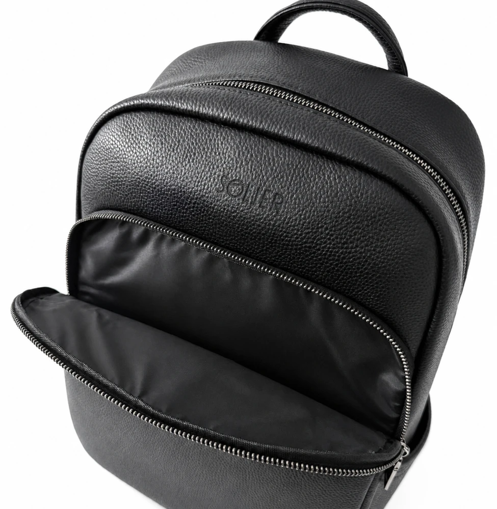 Odinė elegantiška kuprinė nešiojamam kompiuteriui 13" Solier FV05 Sanna