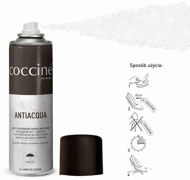 Coccine impregnantas purškiamas visų rūšių odai ir tekstilei, neutralios spalvos, 250 ml